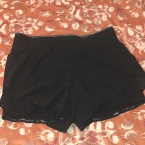 Like New black shorts with bike shorts